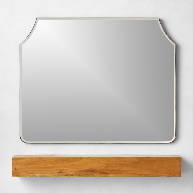 Kye Matte Black Mantel Mirror 46"x37" - Image 2