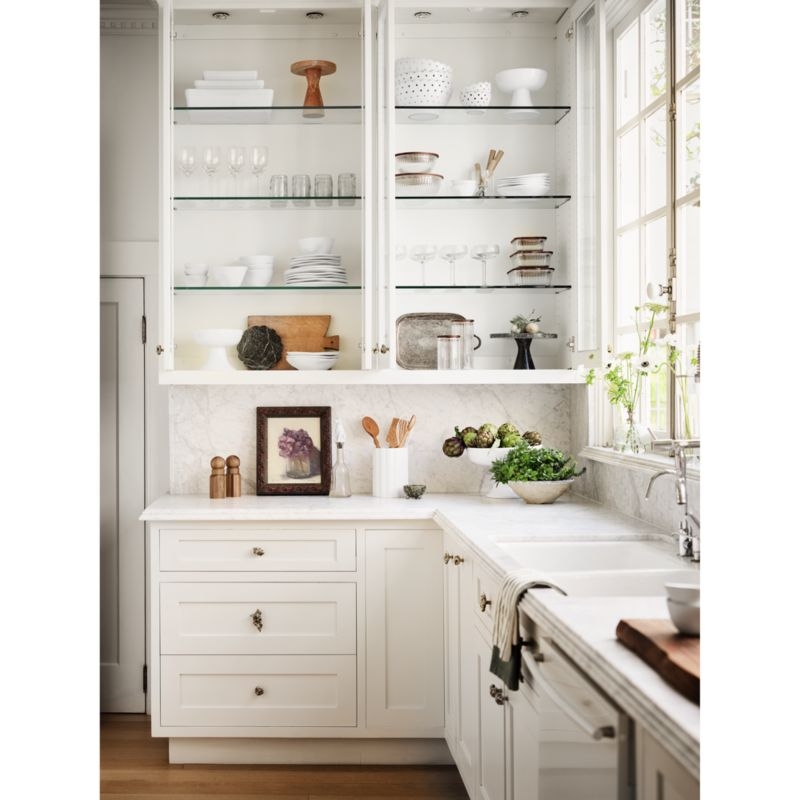 Large White Scallop Eyelet Stoneware Colander by Laura Kim - Image 2