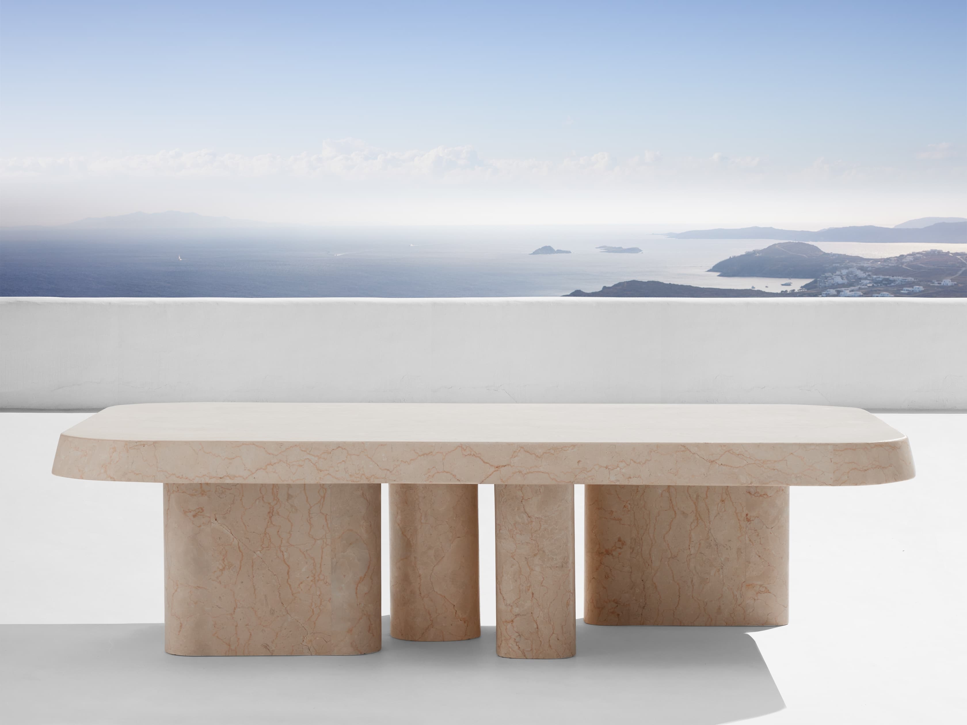 Cruz Outdoor Coffee Table in All Weather Wicker Natural - Image 0