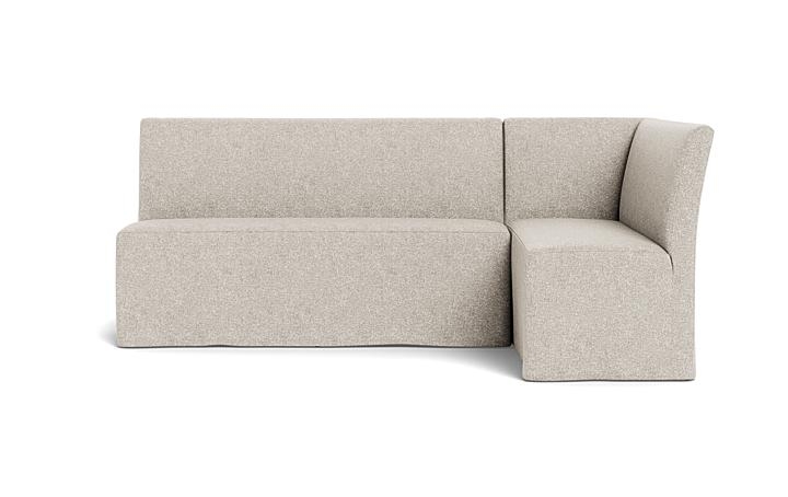 Dorian Slipcovered Right Banquette - Image 0