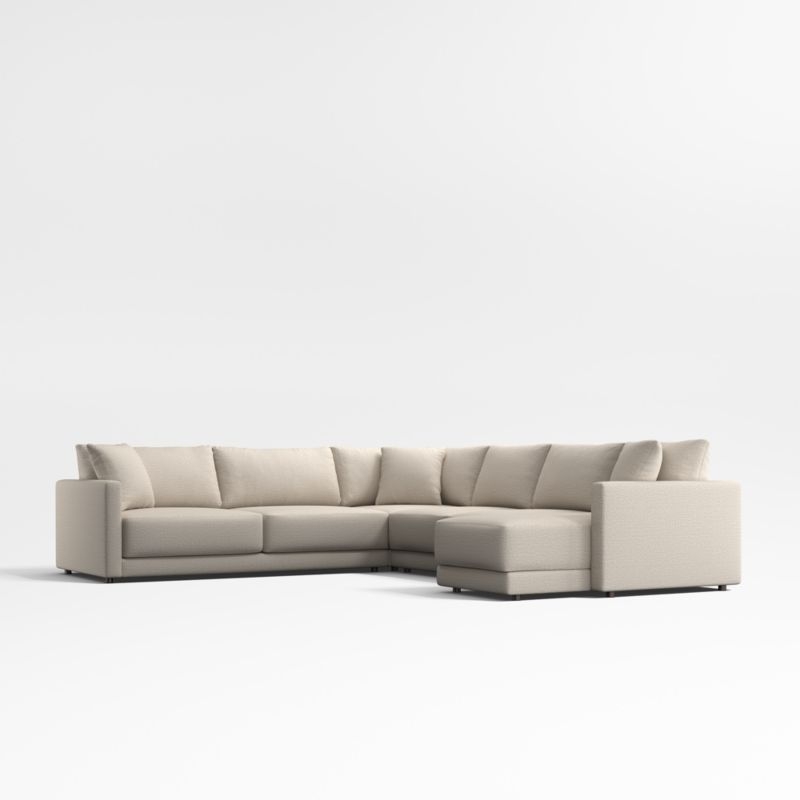 Gather Deep 4-Piece L-Shaped Sectional Sofa - Image 1