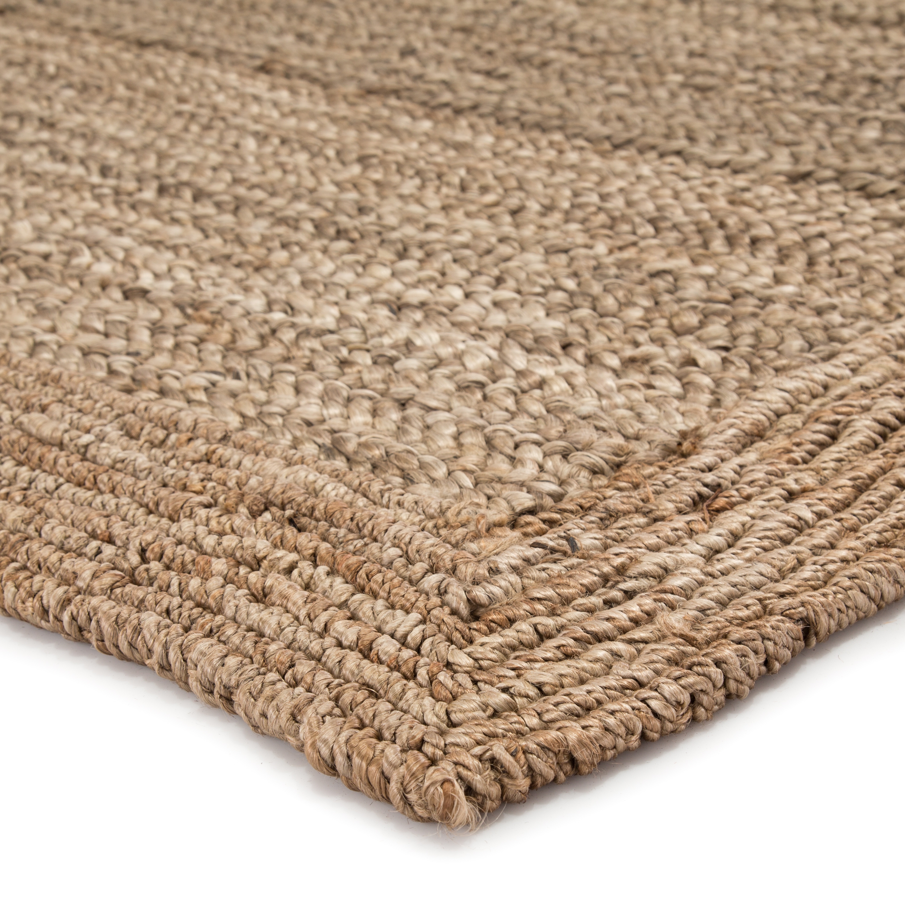 Aboo Natural Solid Beige Area Rug (9' X 12') - Image 1