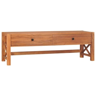 Loon Peak® TV Cabinet 55.1"X15.7"X17.7" Recycled Teak Wood - Image 0