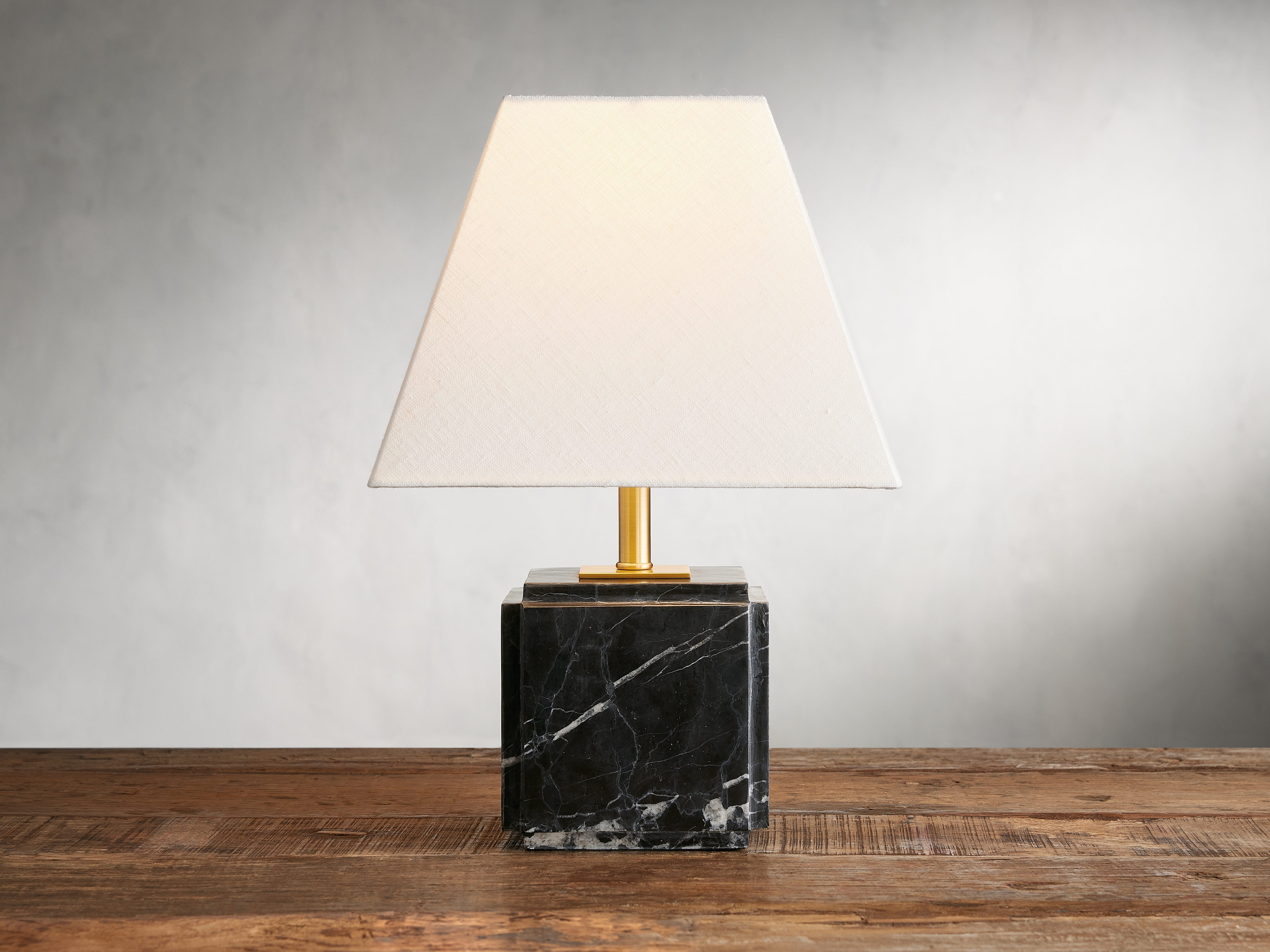 Fatima Table Lamp in Stone Black  Marquina - Image 0