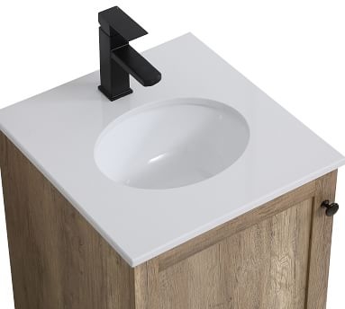 Alderson 18" Single Sink Vanity, Natural Oak - Image 1