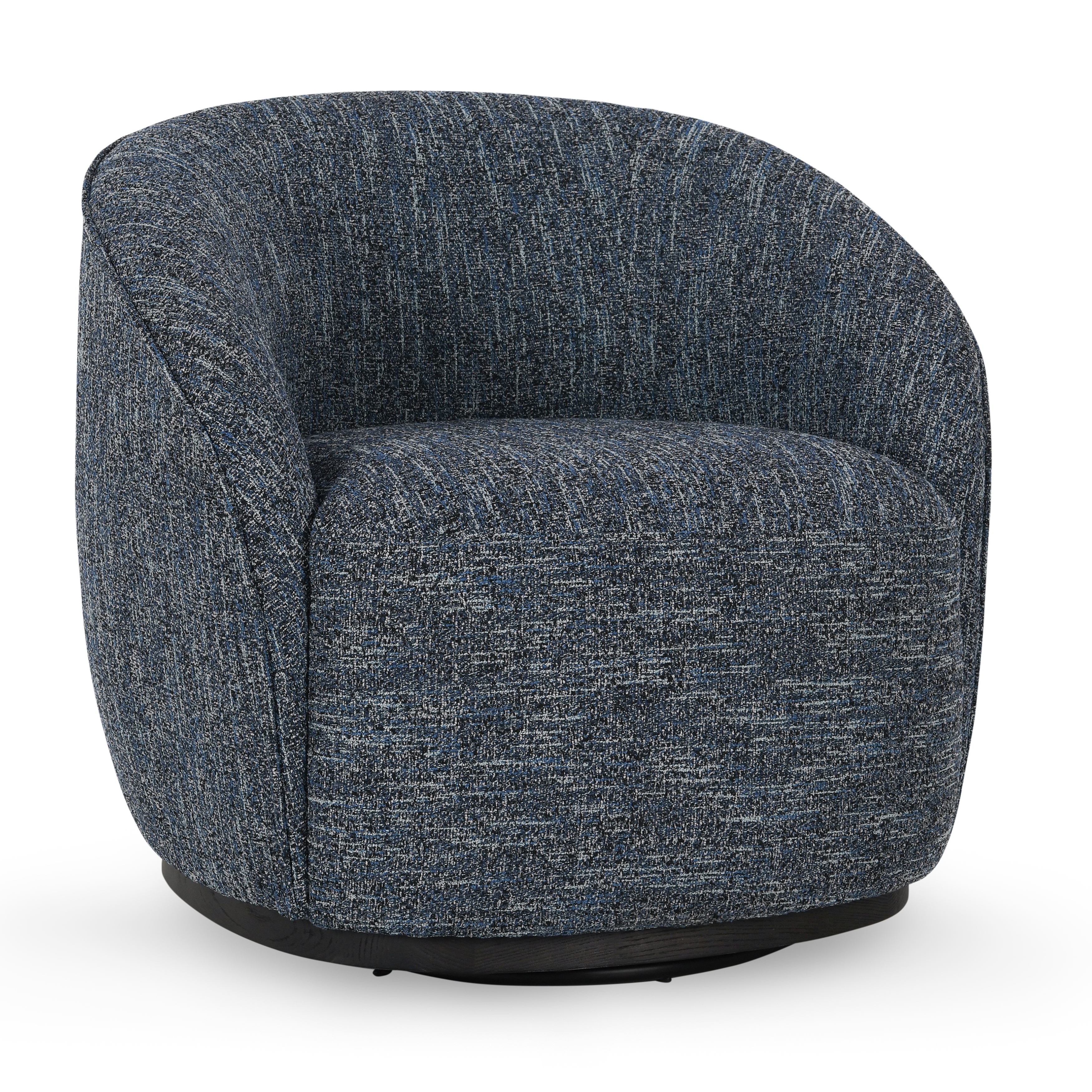 Andrea Swivel Accent Chair Blue - Image 0