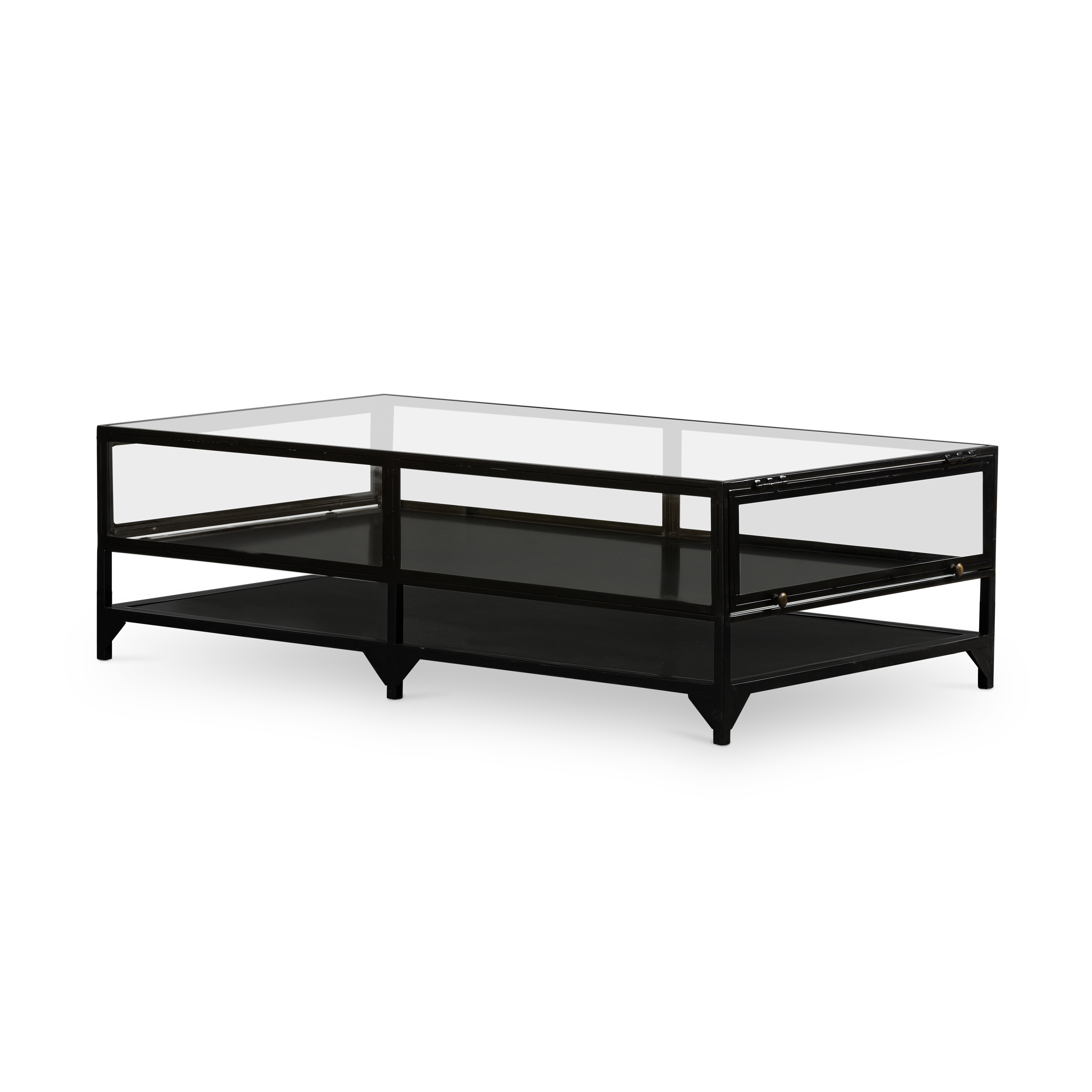 Shadow Box Coffee Table - Tempered Glass - Image 0