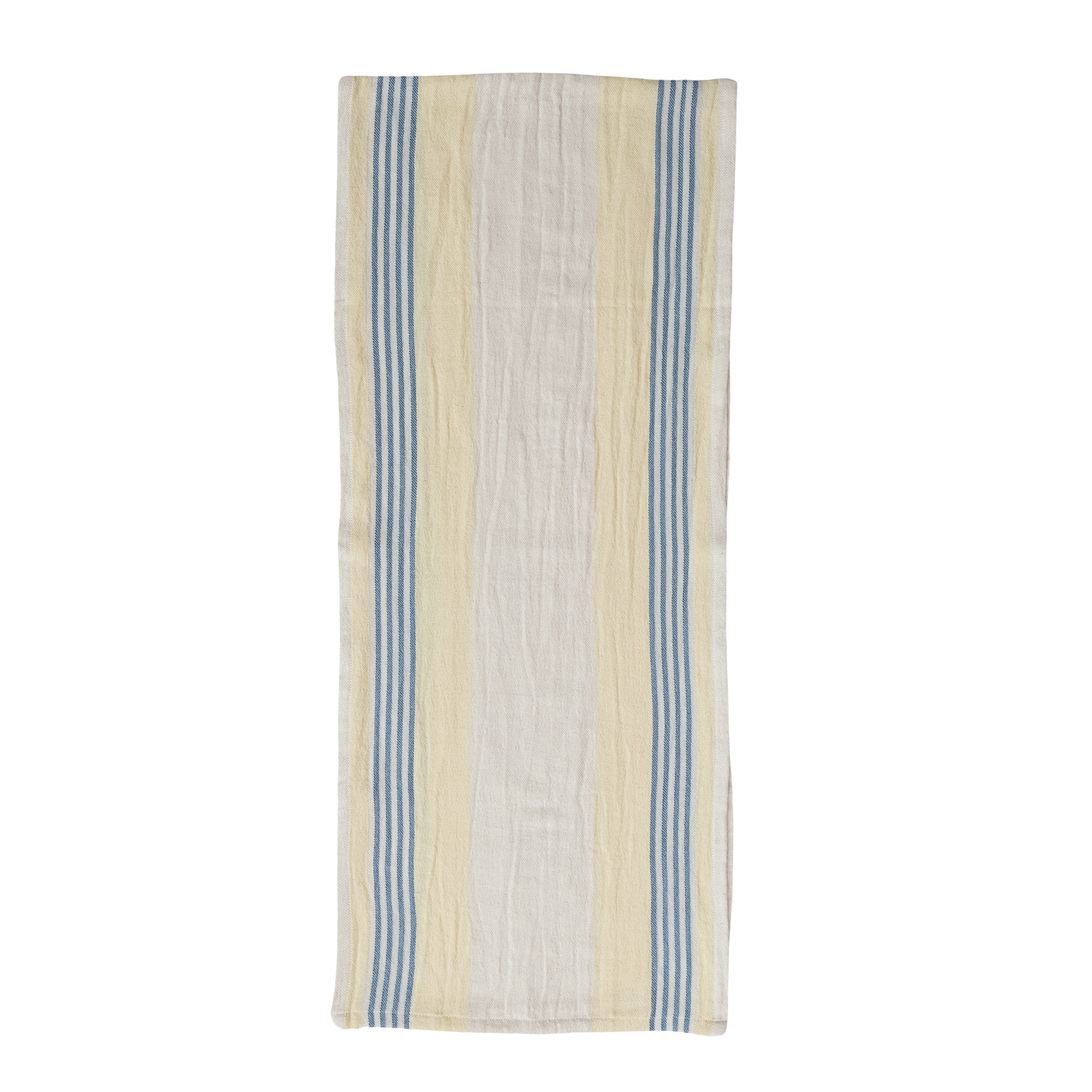 Stripes Woven Cotton Table Runner, Multicolor - Image 0