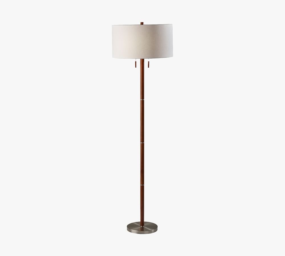 Laurin Wood Floor Lamp, Walnut - Image 0