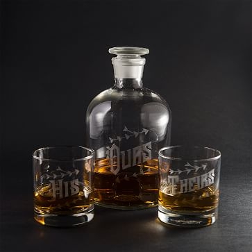 Ours Decanter Set, His & Hers - Image 1