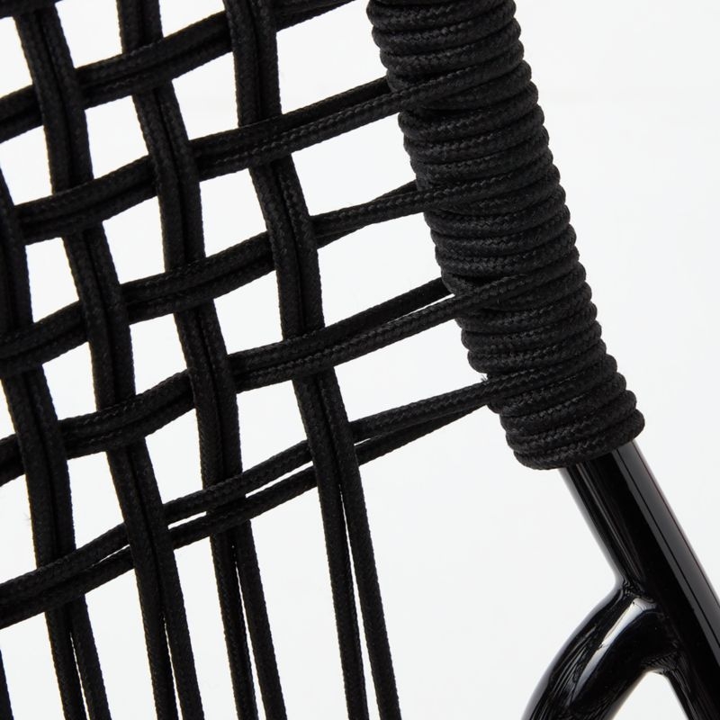 Virve Black Rope Outdoor Dining Chair - Image 6