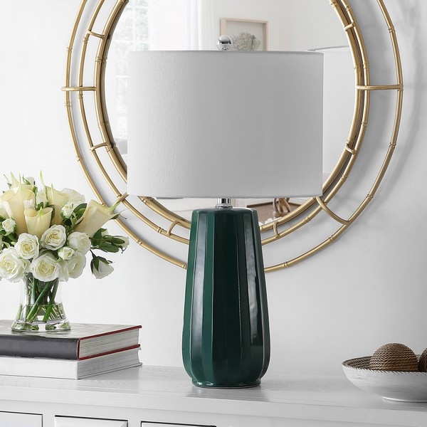 Yani 24.5" Table Lamp - Dark Green - Image 1