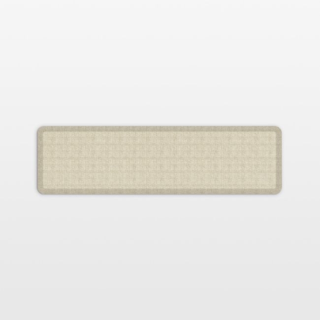 GelPro Designer Comfort Tweed Antique White Kitchen Mat, 20"x72" - Image 0