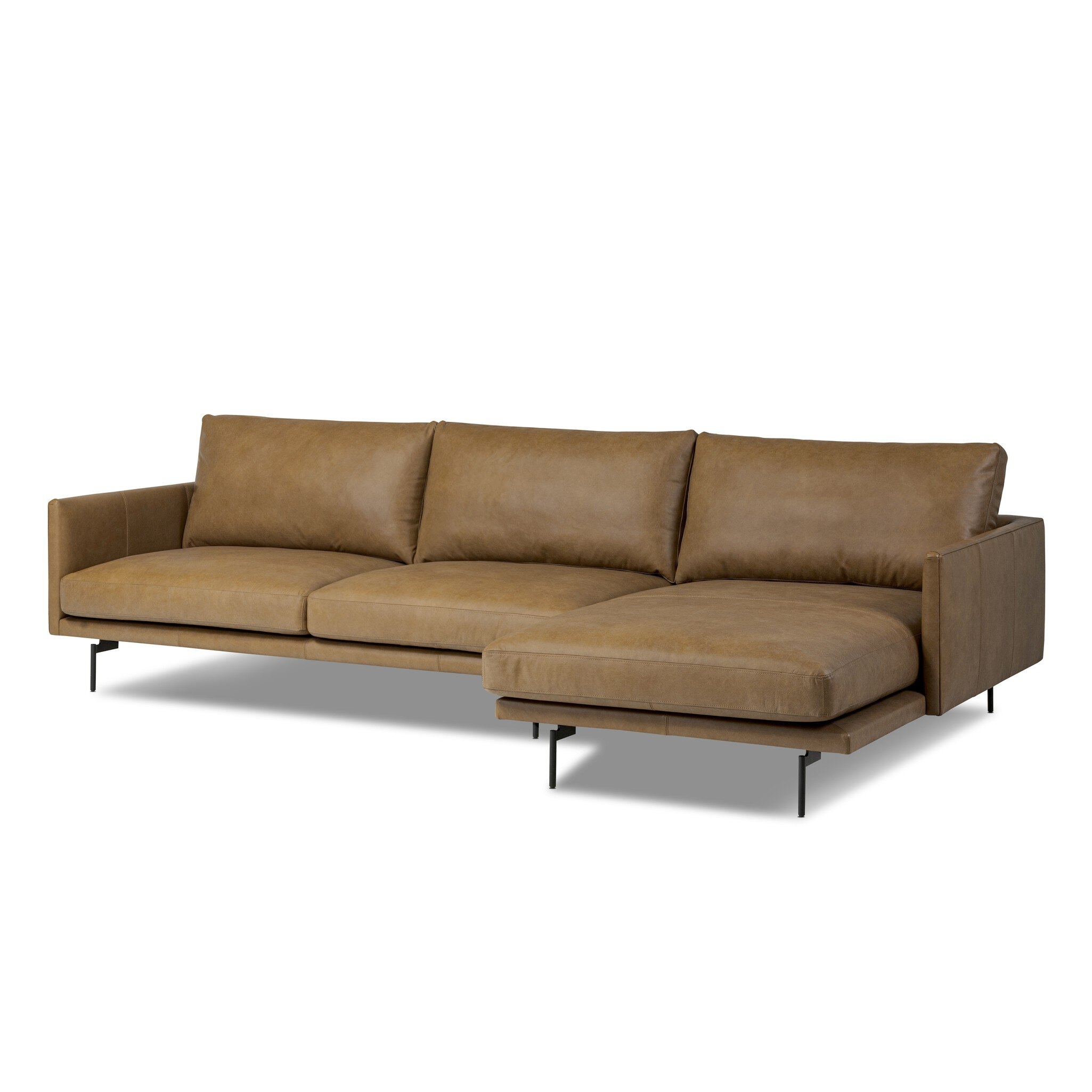 Melle 2-Piece Sectional - Lipari Camel - Image 1