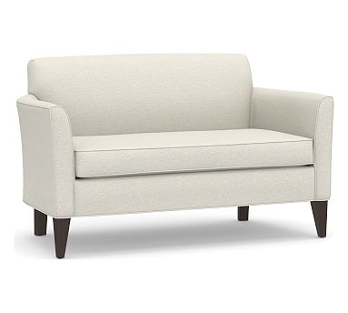 Marcel Upholstered Mini Sofa, Polyester Wrapped Cushions, Performance Boucle Oatmeal - Image 0