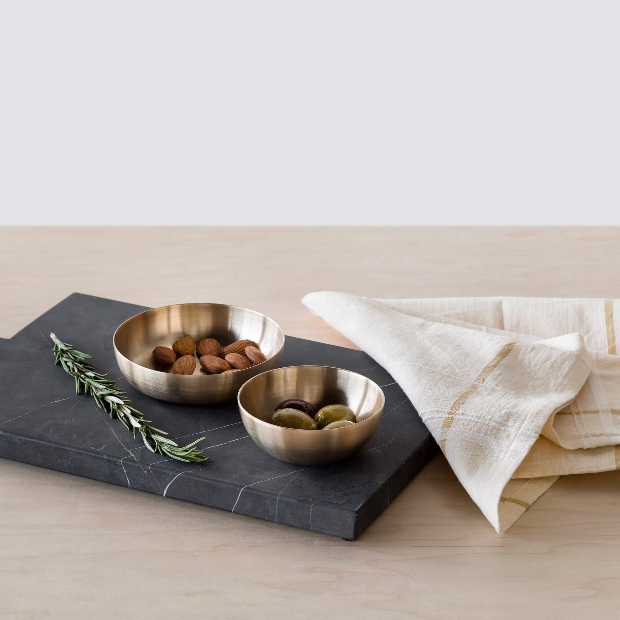 The Citizenry Dasar Bronze Bowls Set of 2 - Image 1