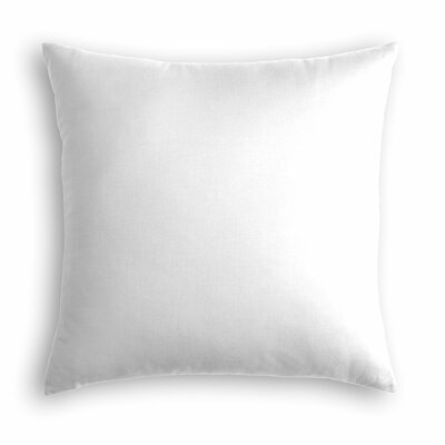 Aemilia Square Pillow Cover & Insert, White Linen, 24" x 24" - Image 0