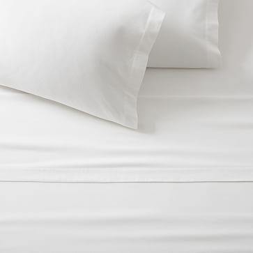 Flannel Solid Sheet Set, Queen, White - Image 0