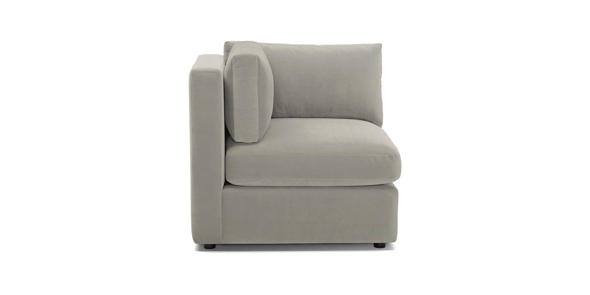 White Daya Mid Century Modern Single Arm Chair - Bloke Cotton - Image 0