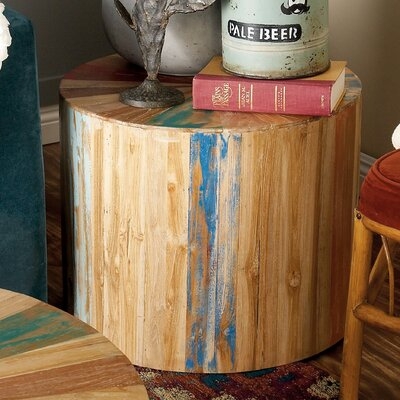 Baraga Solid Wood Block End Table - Image 0