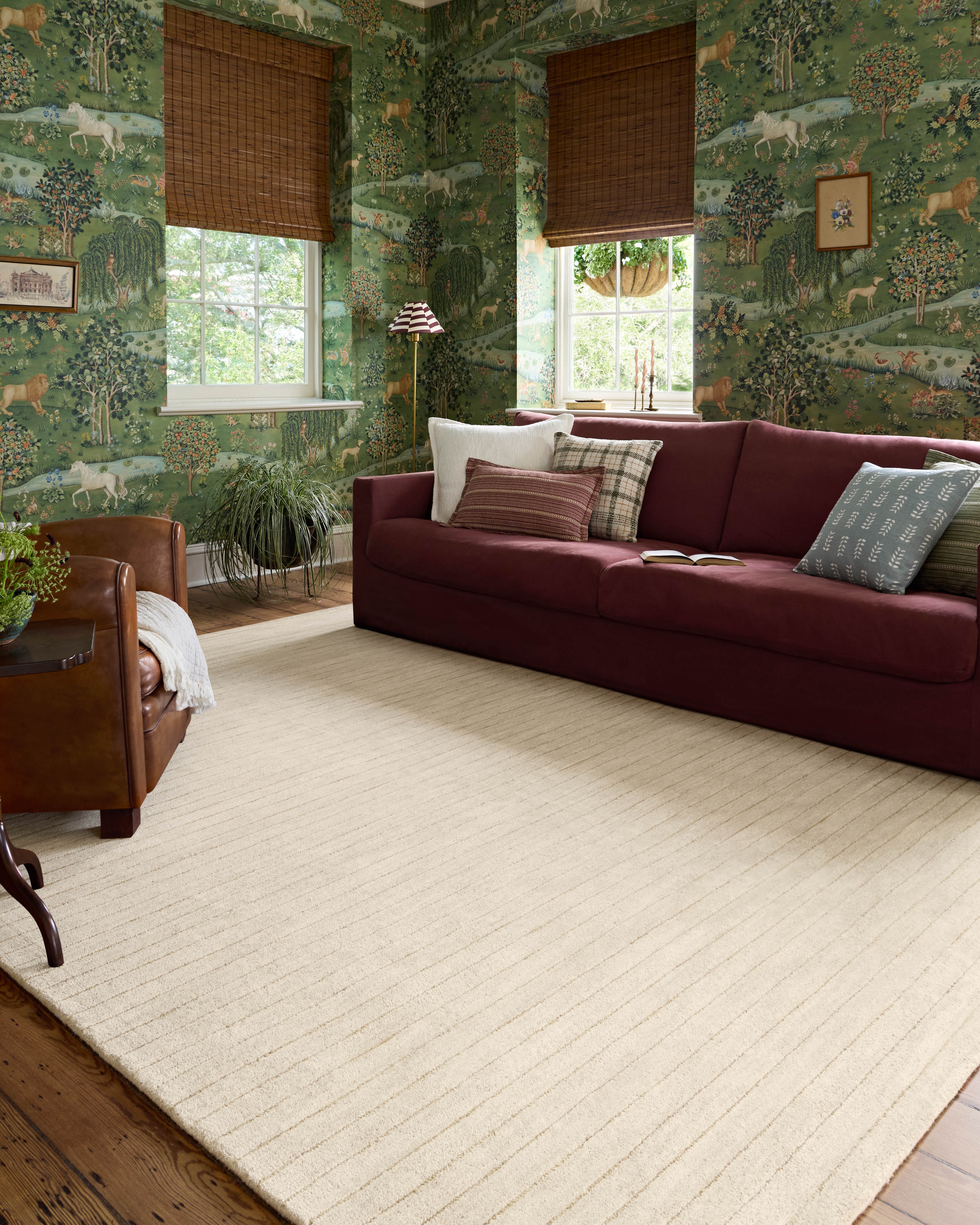 Chris Loves Julia x Loloi Henry Ivory / Dove 7'-9" x 9'-9" - Image 1