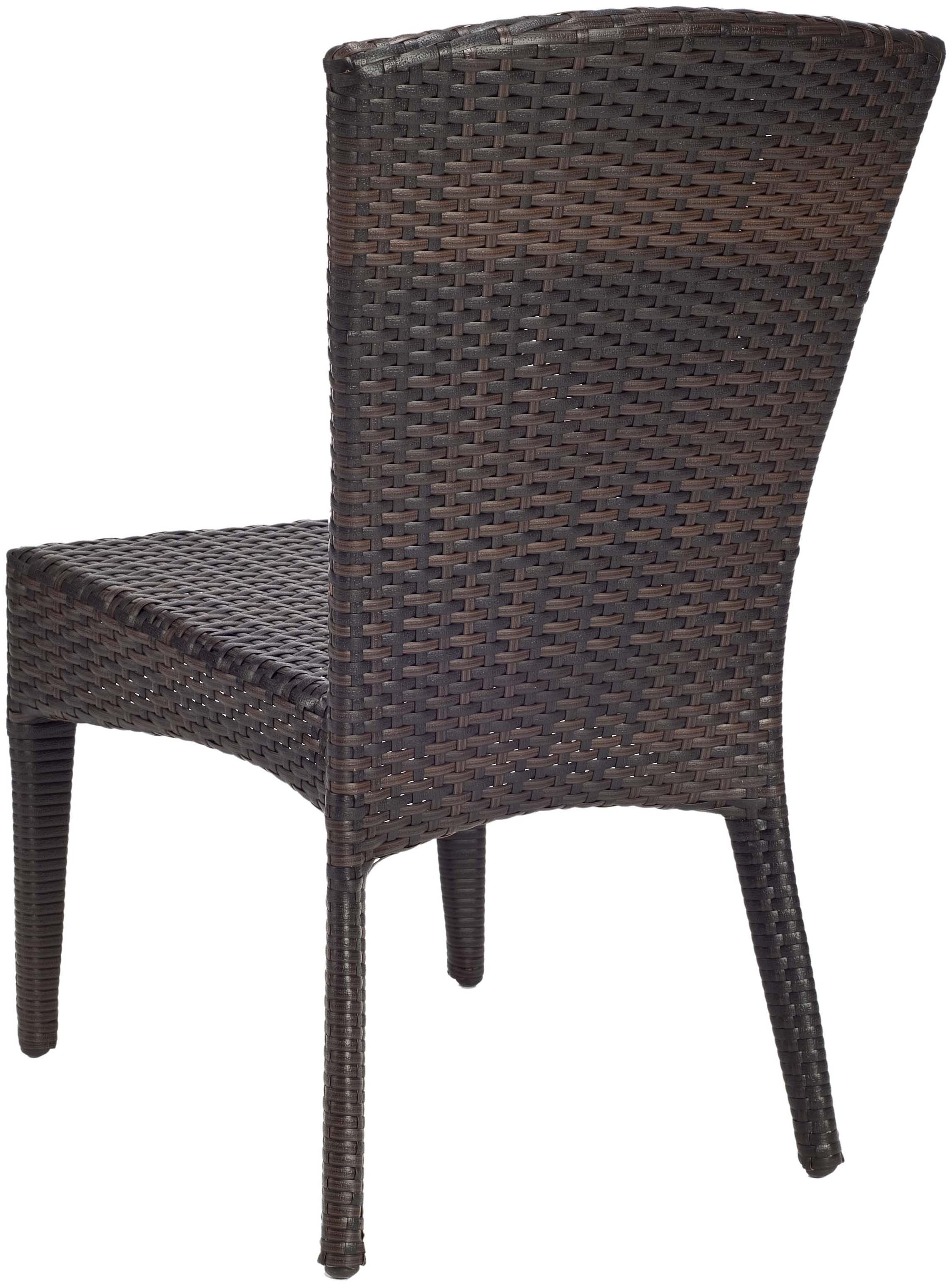New Castle Wicker Side Chair - Black/Brown - Arlo Home - Image 3