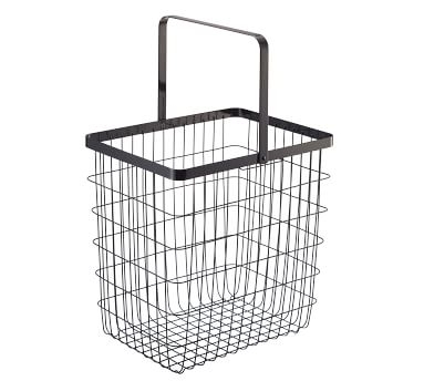 Yamazaki Wire Laundry Basket, Black - Image 3