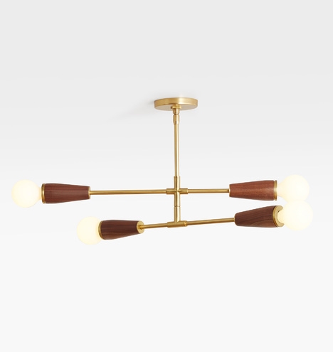 Altona Barebulb Semi-Flush Ceiling Fixture - Image 0