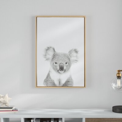 Maroni Koala II Black And White Animal by Simon Te Tai - Photograph on Canvas - Image 0