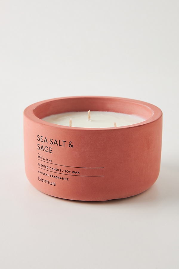 Concrete Candle By Anthropologie in Orange Size L - Image 0