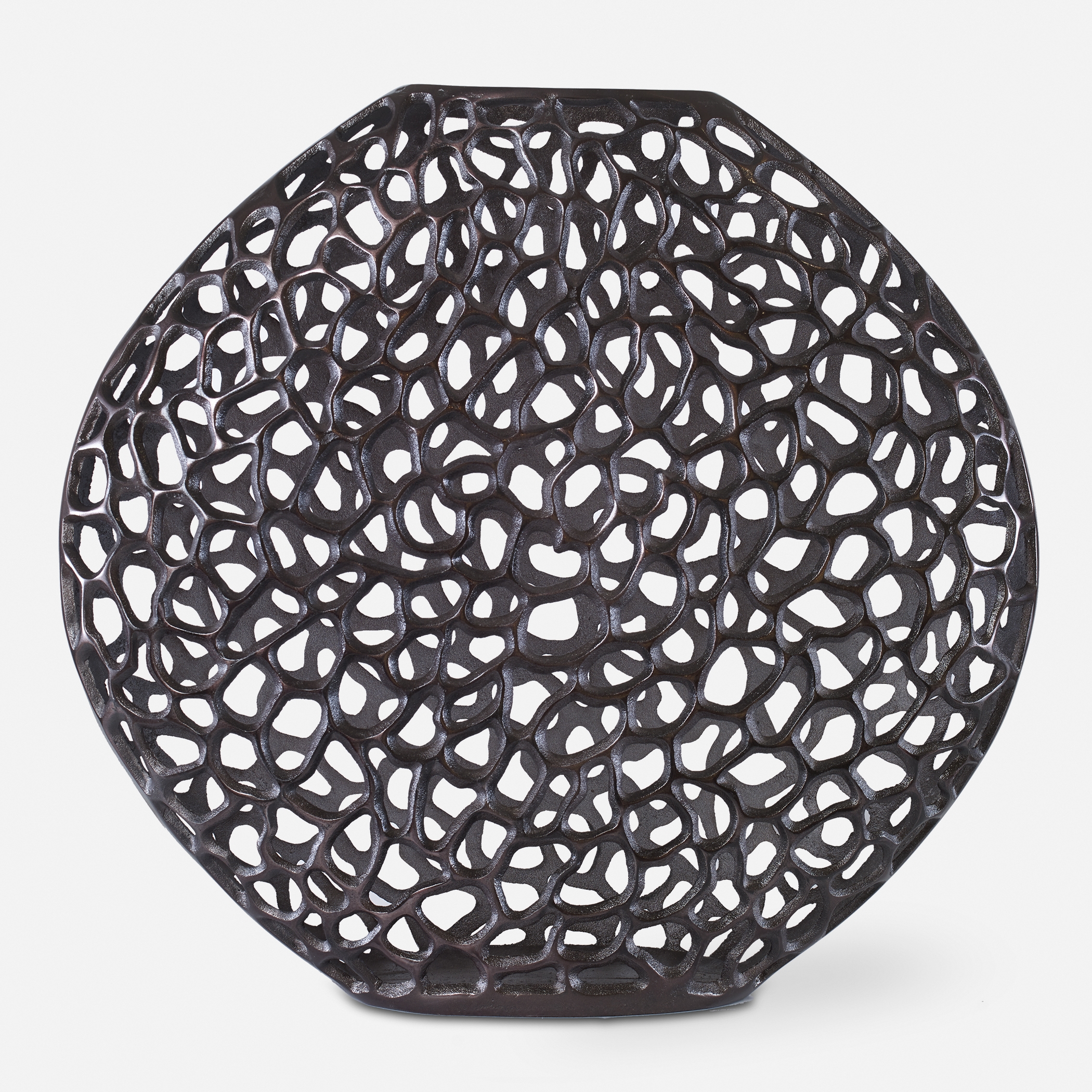 Web Dark Bronze Vase - Image 0