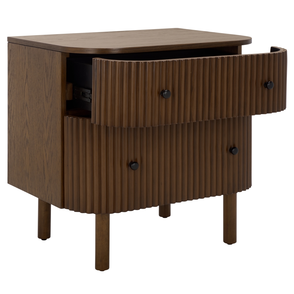 Himanshu 2 Drawer Nightstand - Medium Oak - Safavieh - Image 5