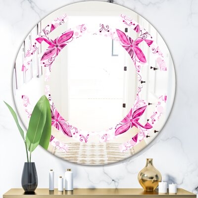 Space Floral XII Cottage Americana Wall Mirror - Image 0