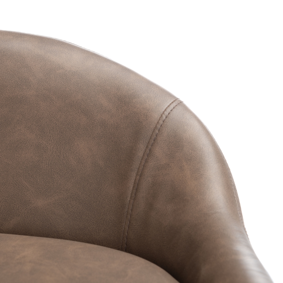 Anson Counter Stool - Saddle / Black - Safavieh - Image 2