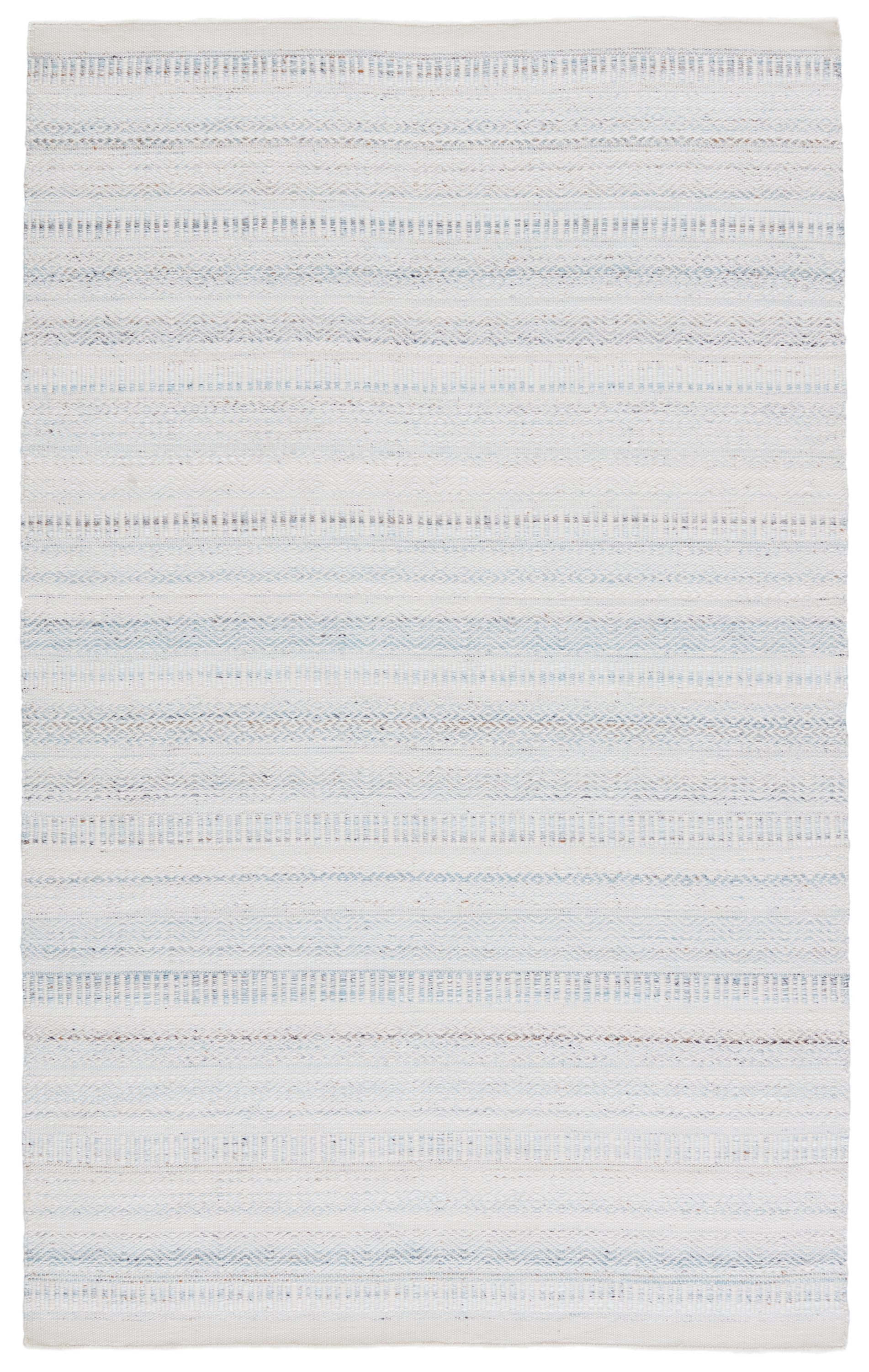 Parson Indoor/ Outdoor Tribal Light Blue/ Ivory Area Rug (2'X3') - Image 0