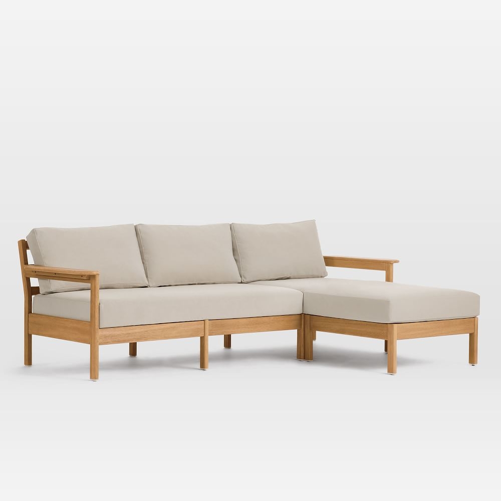 Playa Outdoor 92 in Reversible Sectional, Mast - Image 0