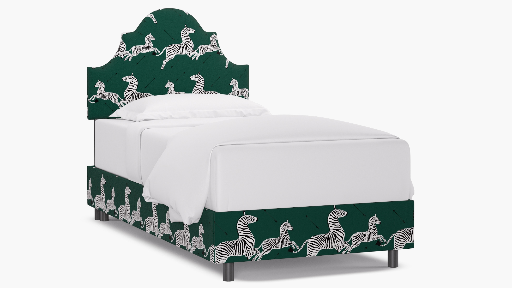 Regency Bed, Emerald Zebra, Twin - Image 0
