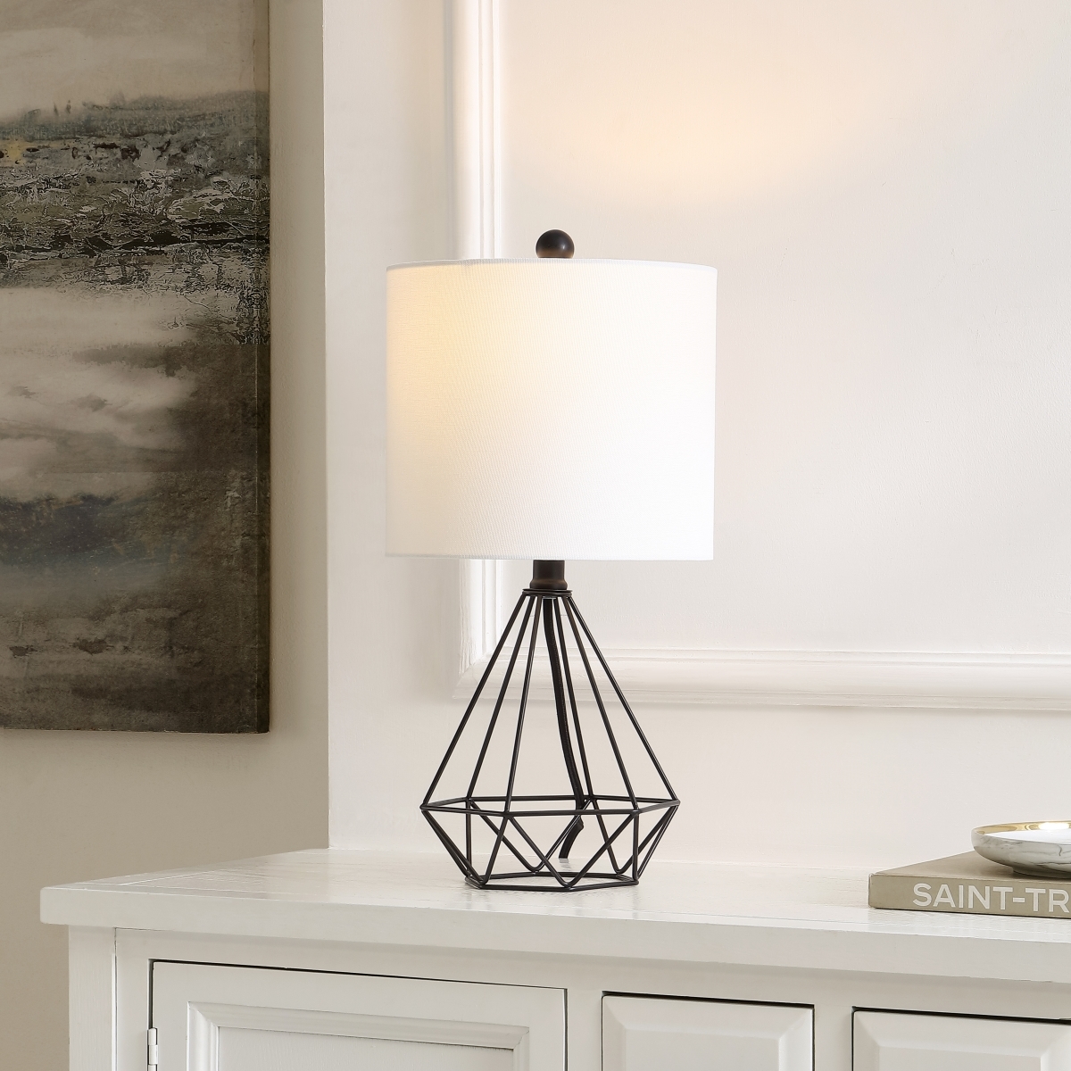 Porzana 18.25 Inch Table Lamp - Black - Safavieh - Image 3