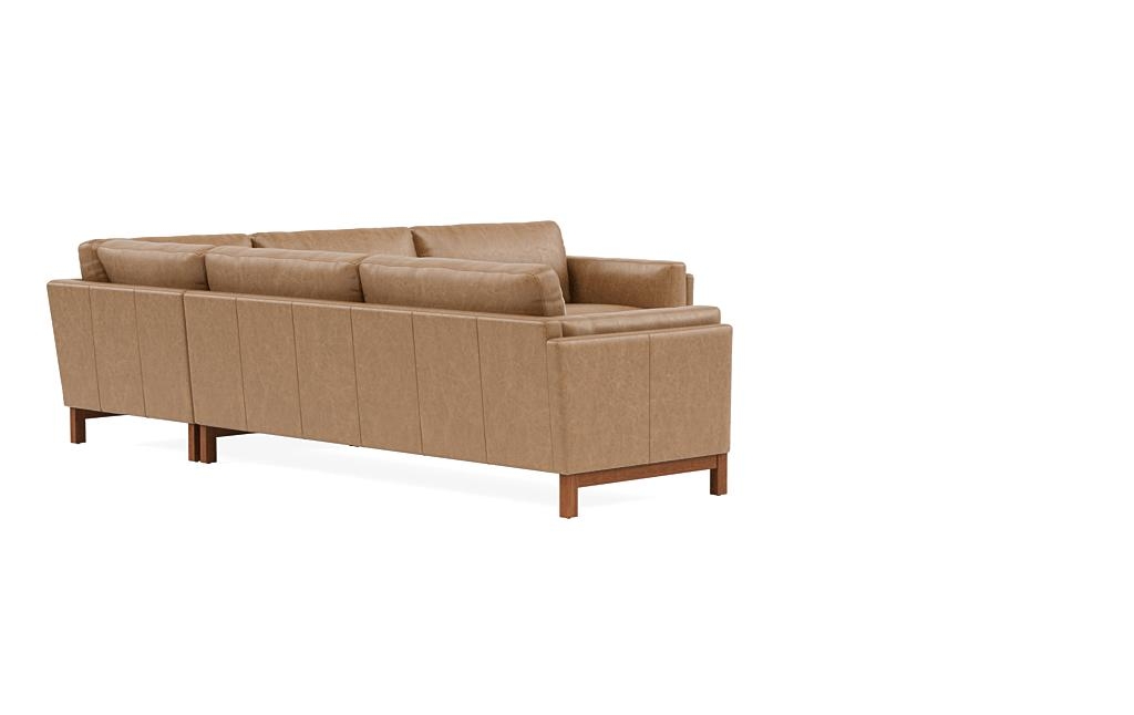 Gaby Leather 4-Seat Corner Sectional - Image 1