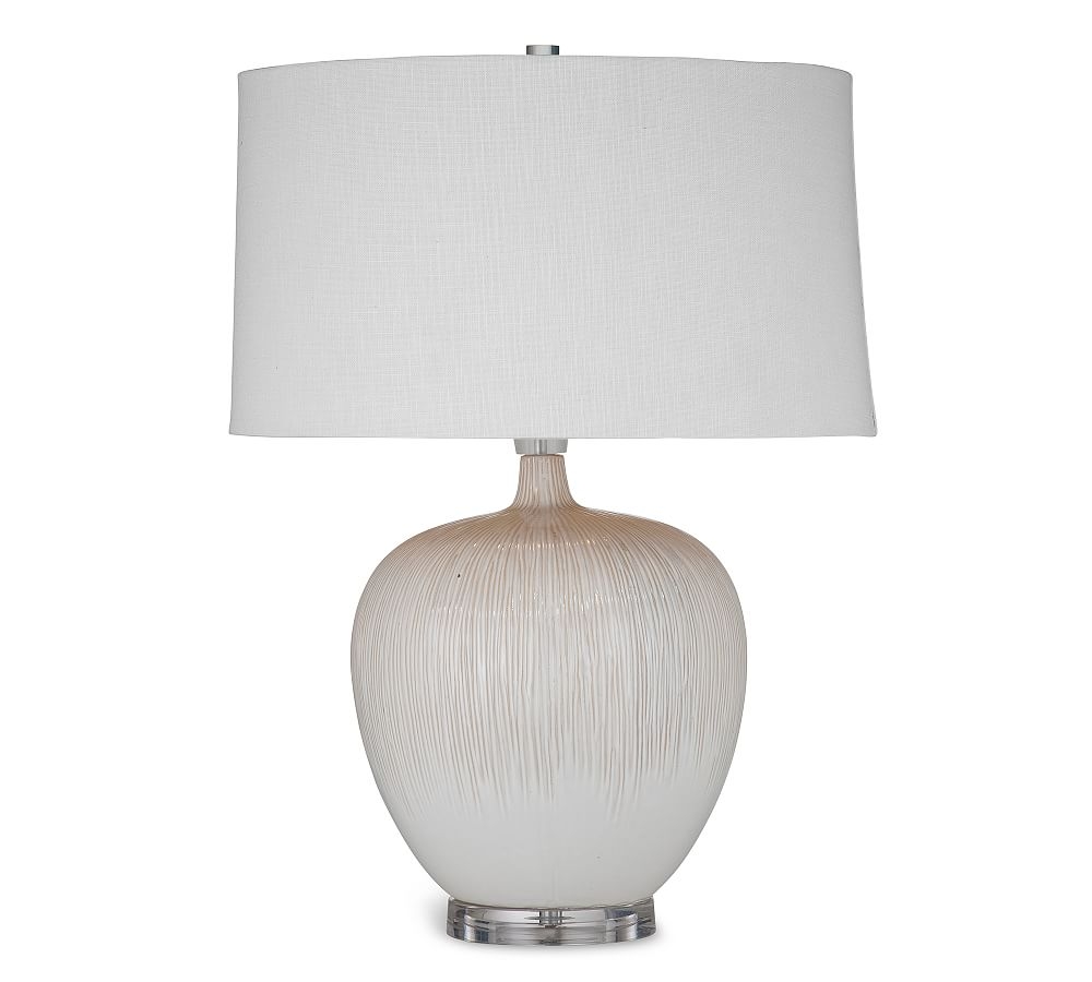 Irwindale Ceramic Table Lamp, White &amp; Beige - Image 0