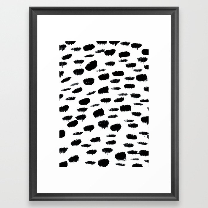 Painted Dots 7 Framed Art Print by Iris Lehnhardt - Scoop Black - Medium(Gallery) 18" x 24"-20x26 - Image 0