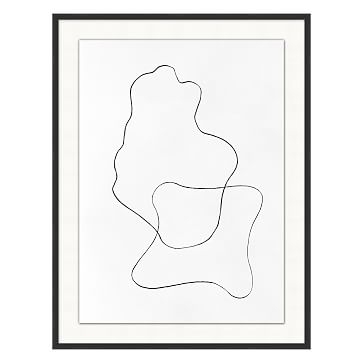 Organic Lines 1 Drawing, Black, Extra Small - Image 1