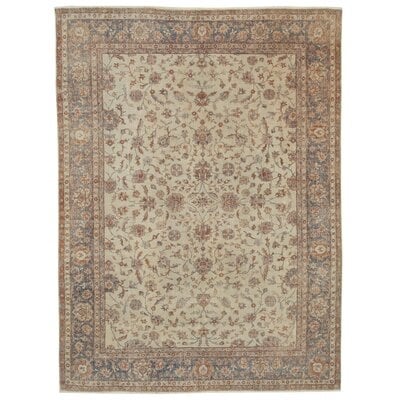 One-of-a-Kind Evrin Hand-Knotted 1970s 8'6" x 11'3" Area Rug in Brown/Beige - Image 0