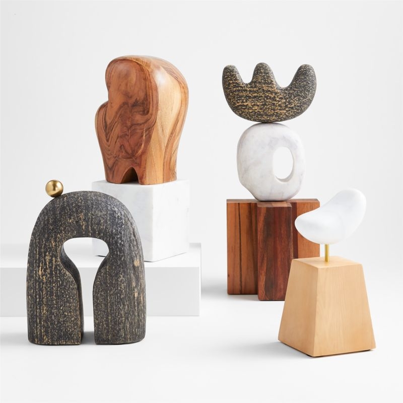 Lockhart Ebonized Wood Tabletop Sculpture - Image 1