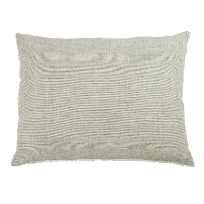 Pom Pom At Home Logan Linen Lumbar Pillow Color: Olive - Image 0