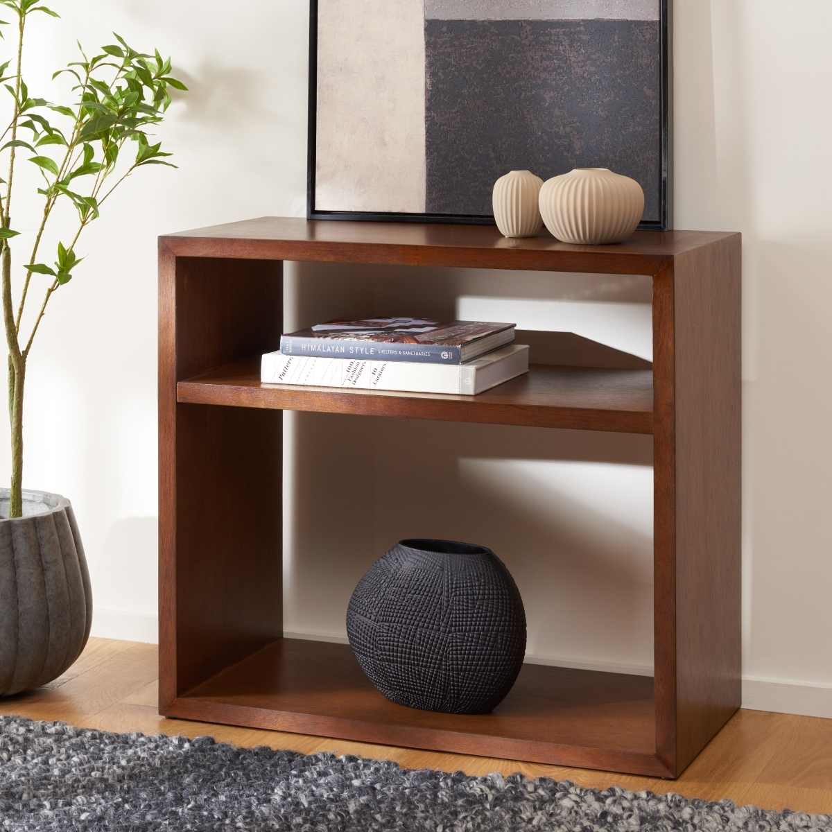 Munson 2 Shelf Console Table - Natural - Safavieh - Image 1