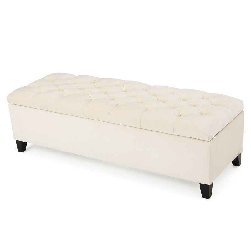 Amalfi Upholstered Flip Top Storage Bench - Image 4