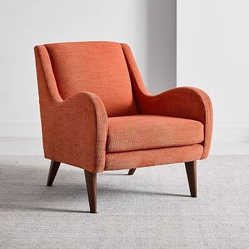 Set of 2: Sebastian Chair, Deco Weave, Feather Gray, Pecan, - Image 1