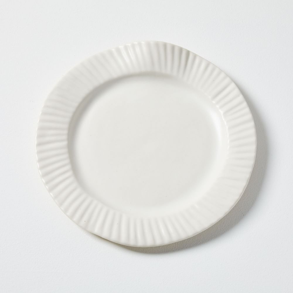 Virginia Sin Porcelain Paper Plate, Large, White - Image 0