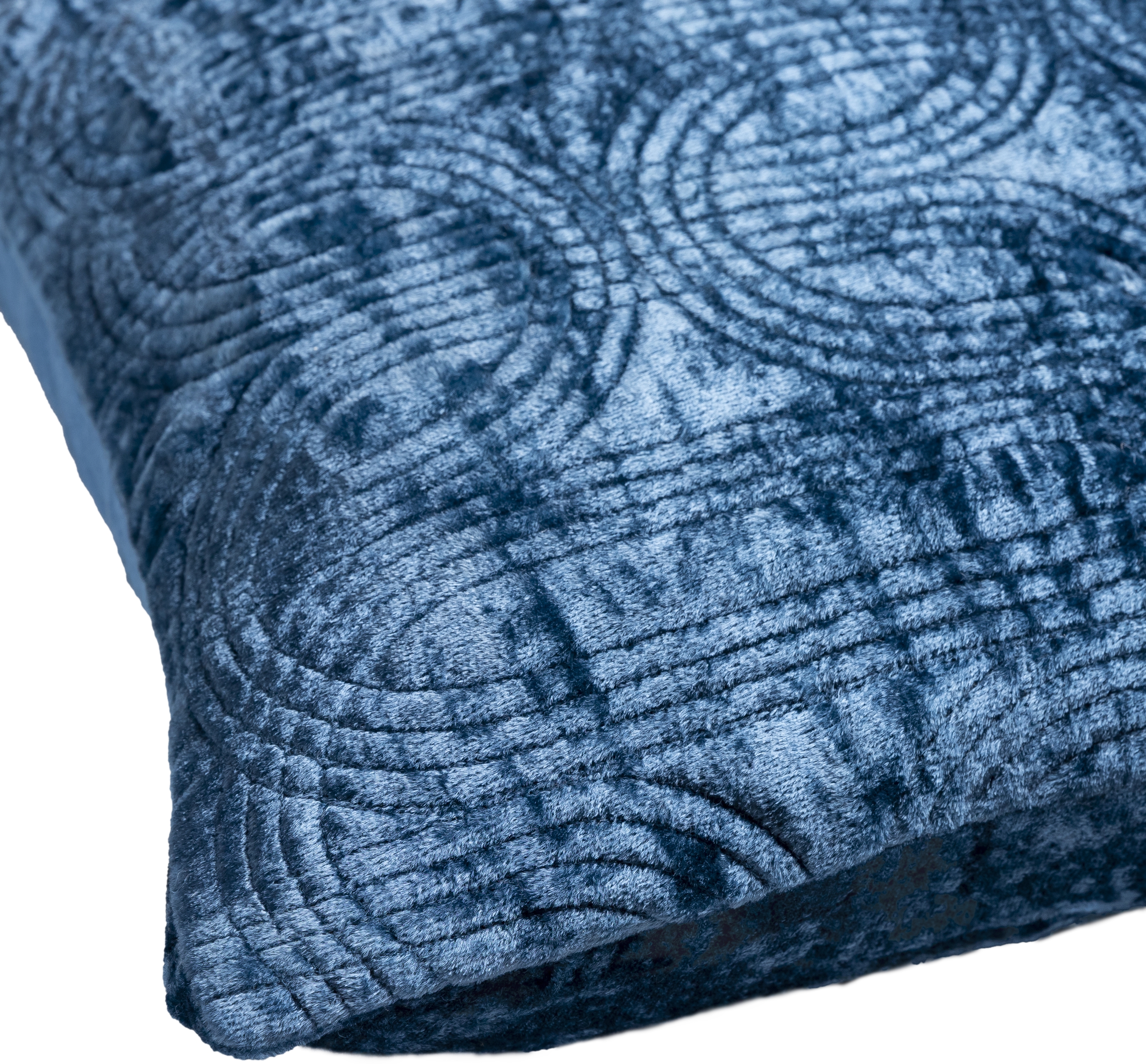 Velvet Deco Throw Pillow, 20" x 20", with down insert - Image 1